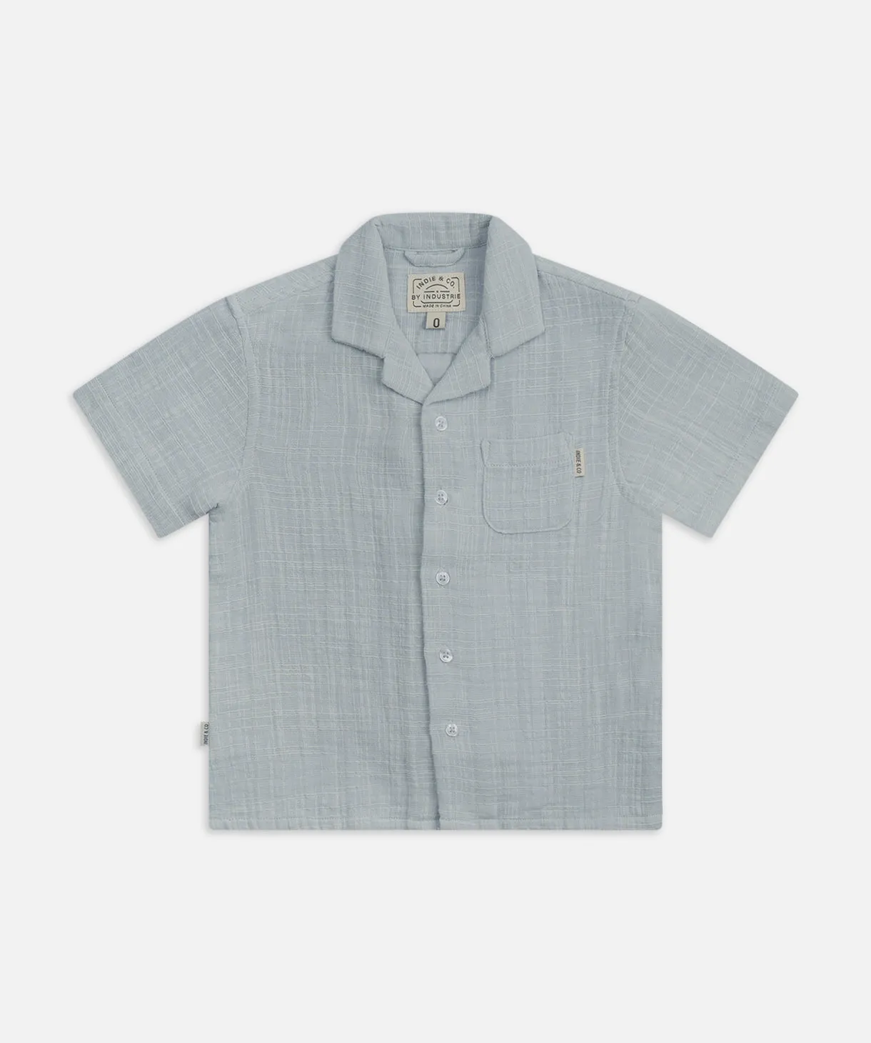 The Indie Seguro S/s Shirt - Silver Blue