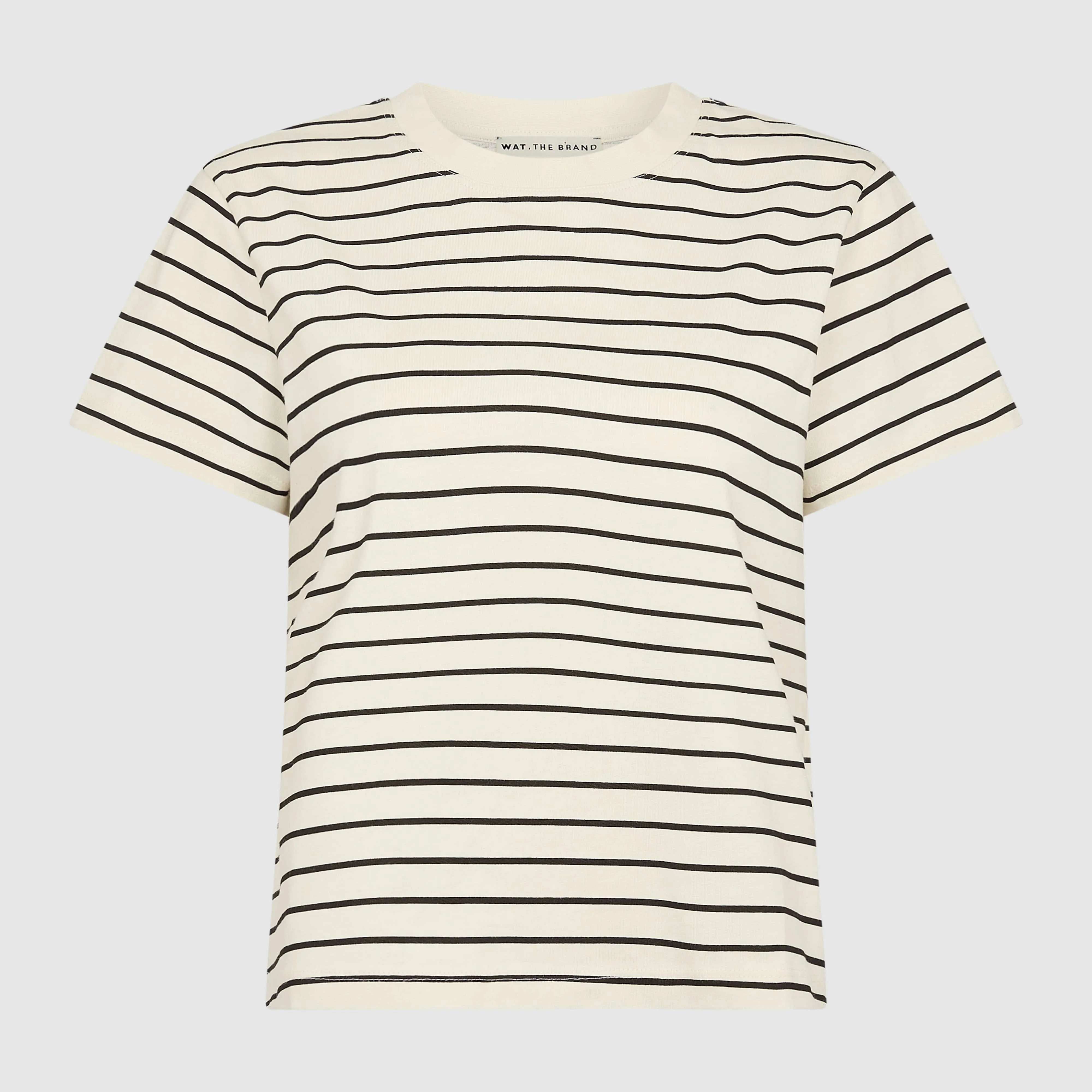 THE ULTIMATE STRIPE T-SHIRT - CREAM / BLACK