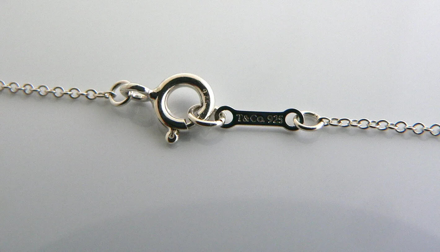 Tiffany & Co Silver Picasso Loving Heart Necklace Pendant 18.9 In Gift Love