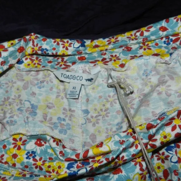 Toad &amp; Co. Chaka Floral Spring Summer Pull on Shorts NWT🆕📦🏃💨⚡