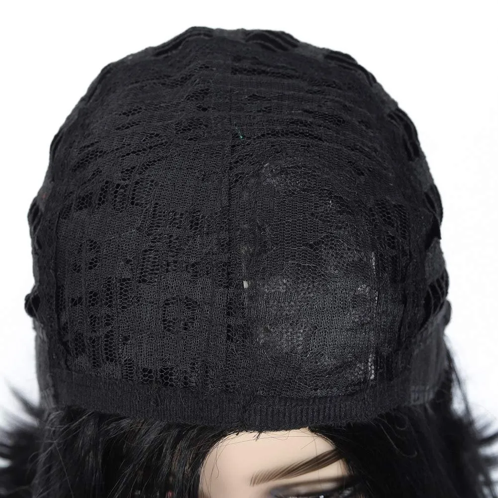 Top Quality Black Bob Quick Straight No Bangs Synthetic Wig High Temperature Heat Resistant 150% Density 14"  /-  Top Selling Ready To Ship