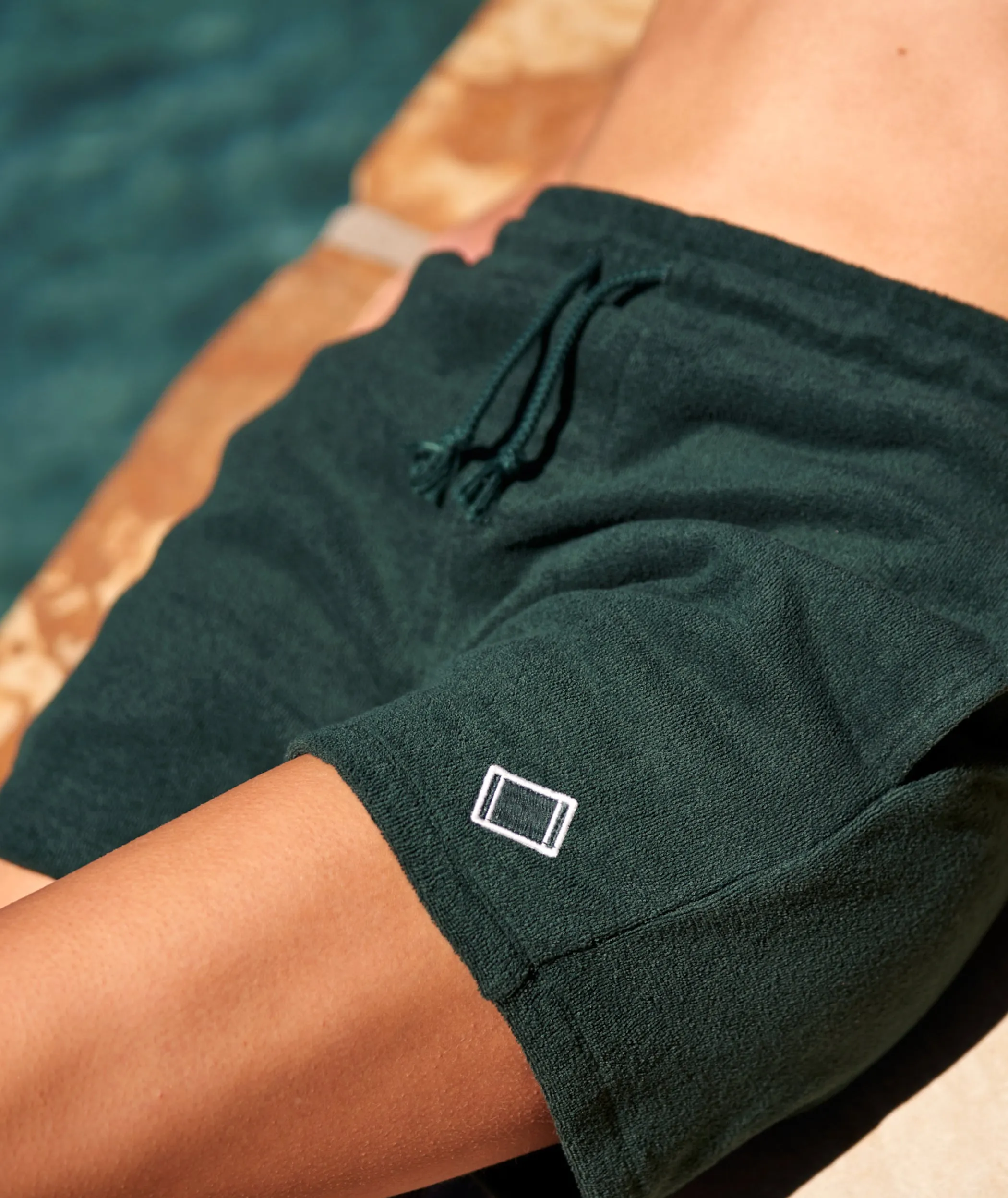 Towel Shorts Green