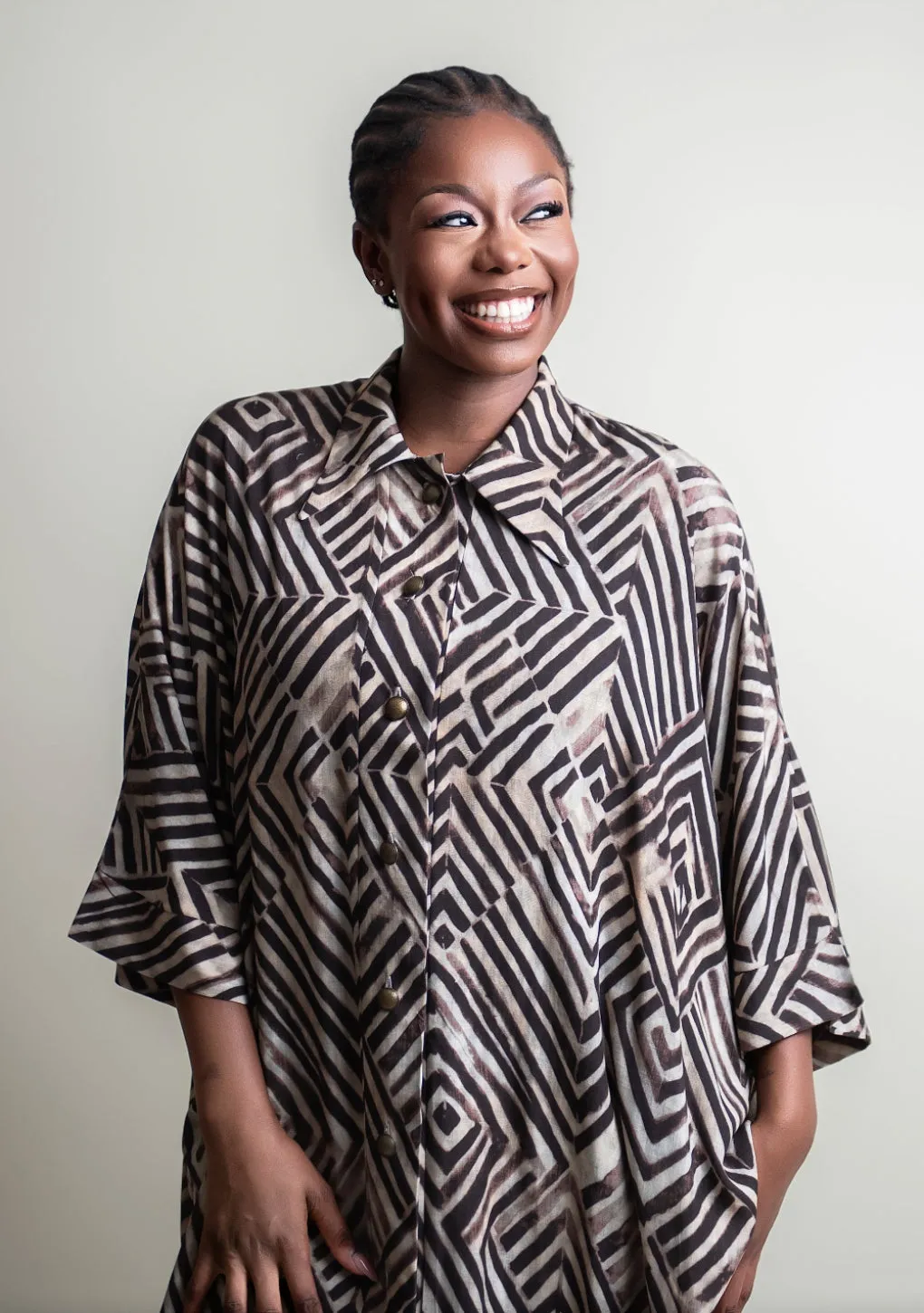 Trapeze shirt dress