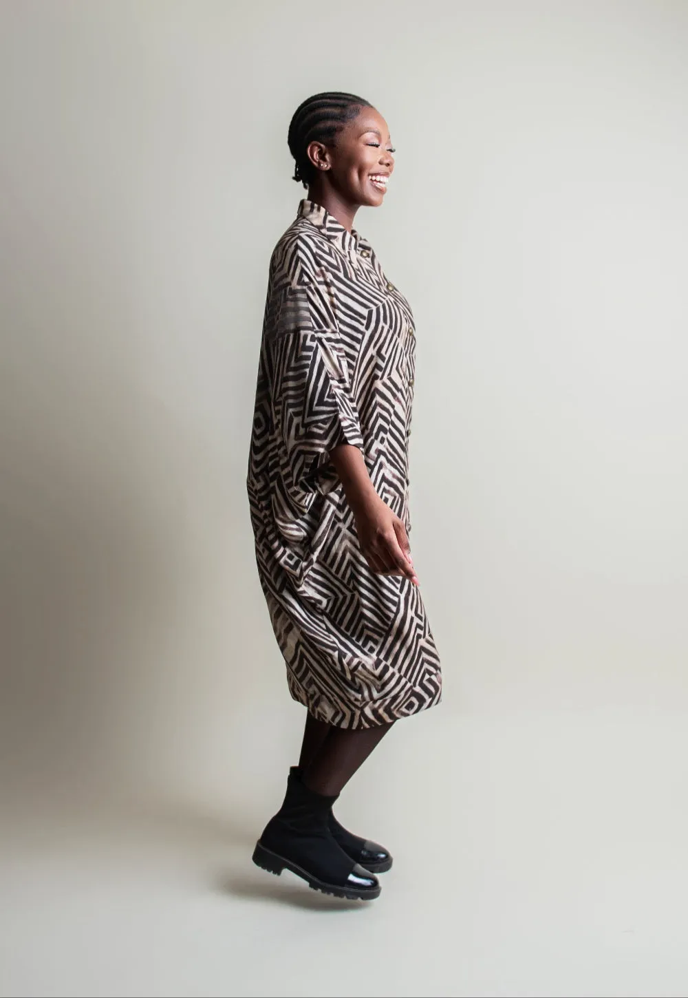 Trapeze shirt dress