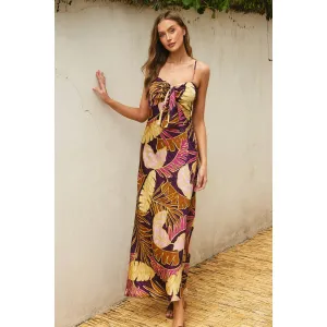 Tropic Tie Front Maxi Dress