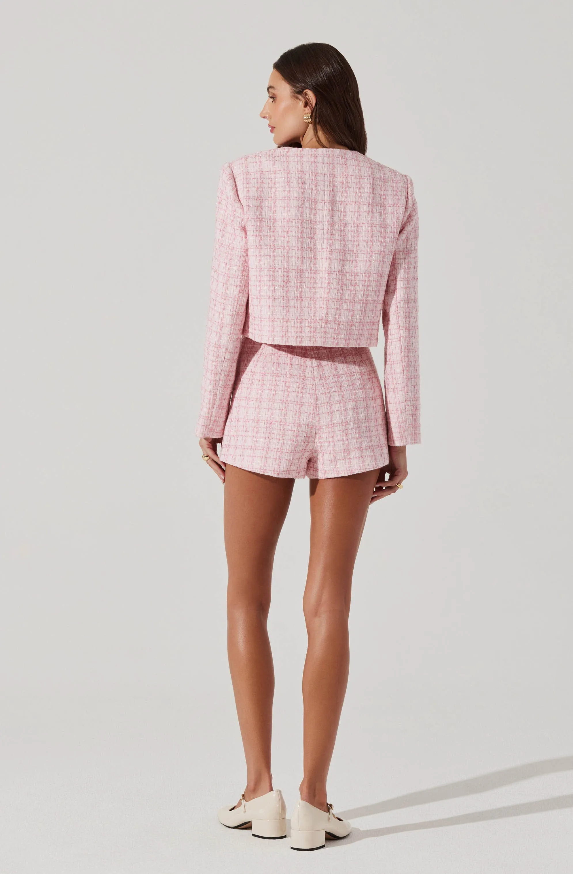 Tweed Mini Shorts
