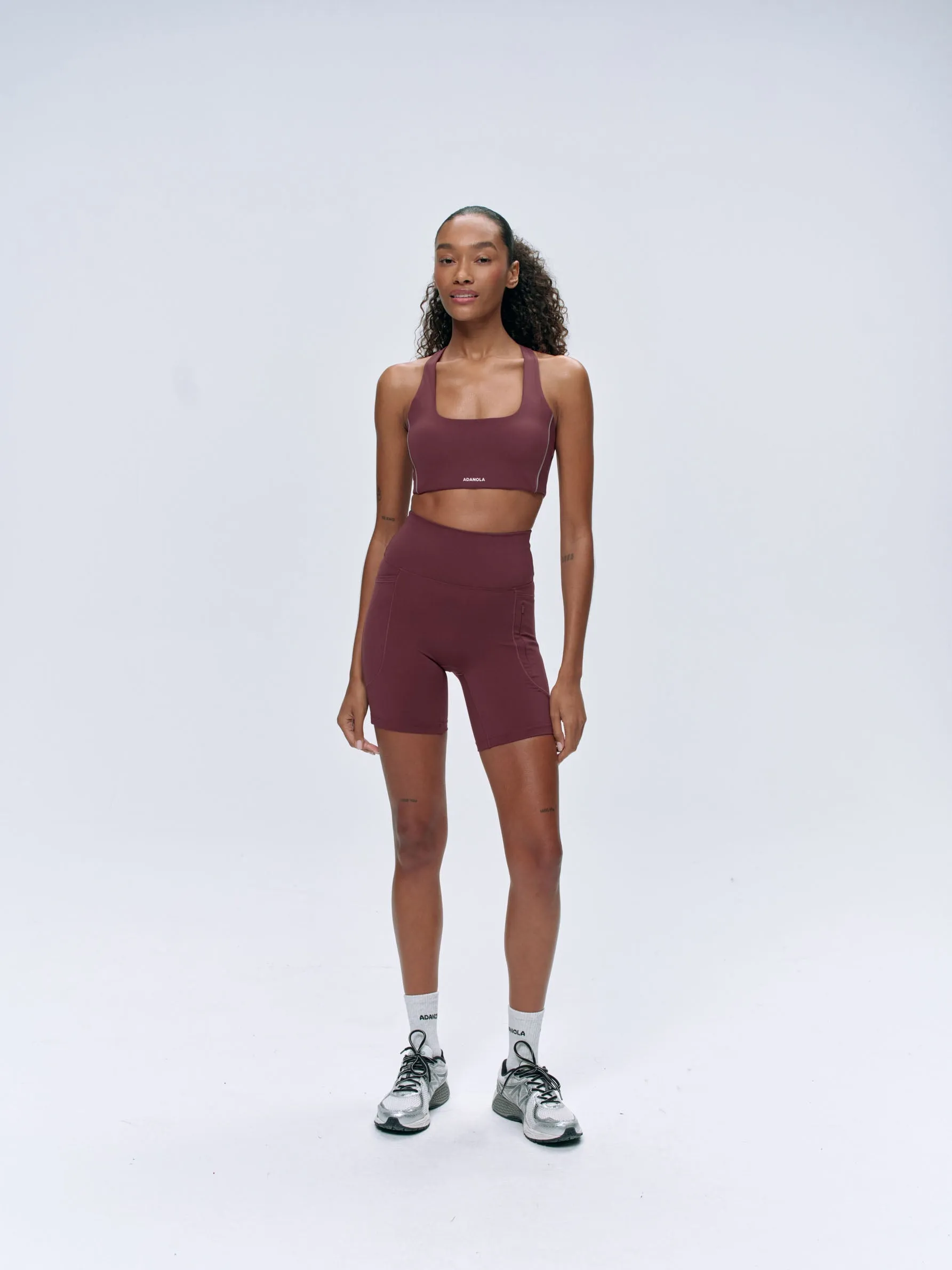 Ultimate Ultra Crop Pocket Shorts - Burgundy