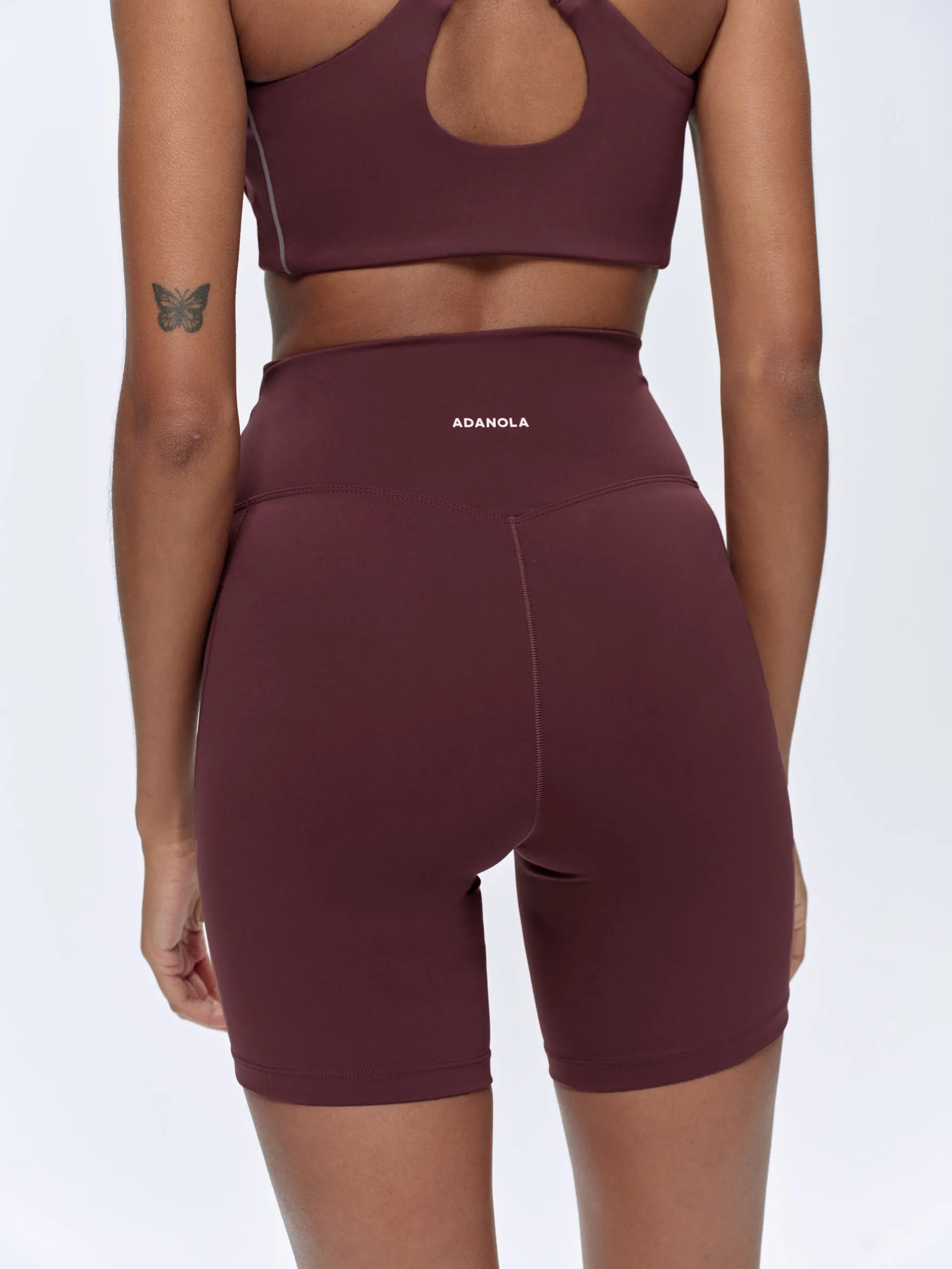 Ultimate Ultra Crop Pocket Shorts - Burgundy