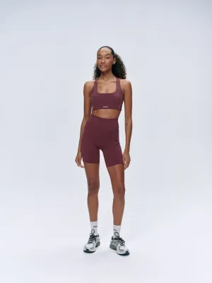 Ultimate Ultra Crop Pocket Shorts - Burgundy
