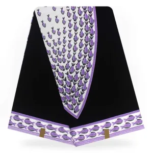 Unique Designed Body Print Original  Fabrics - Black Color