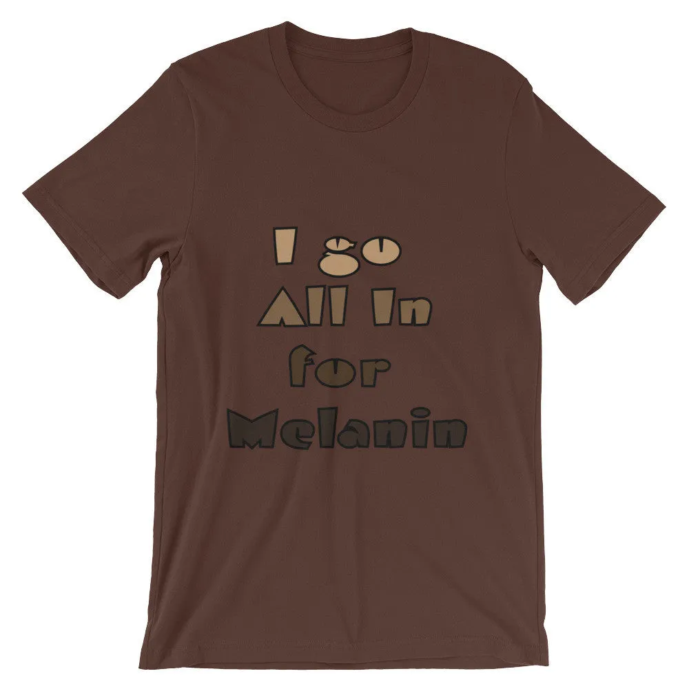 Unisex short sleeve Melanin t-shirt