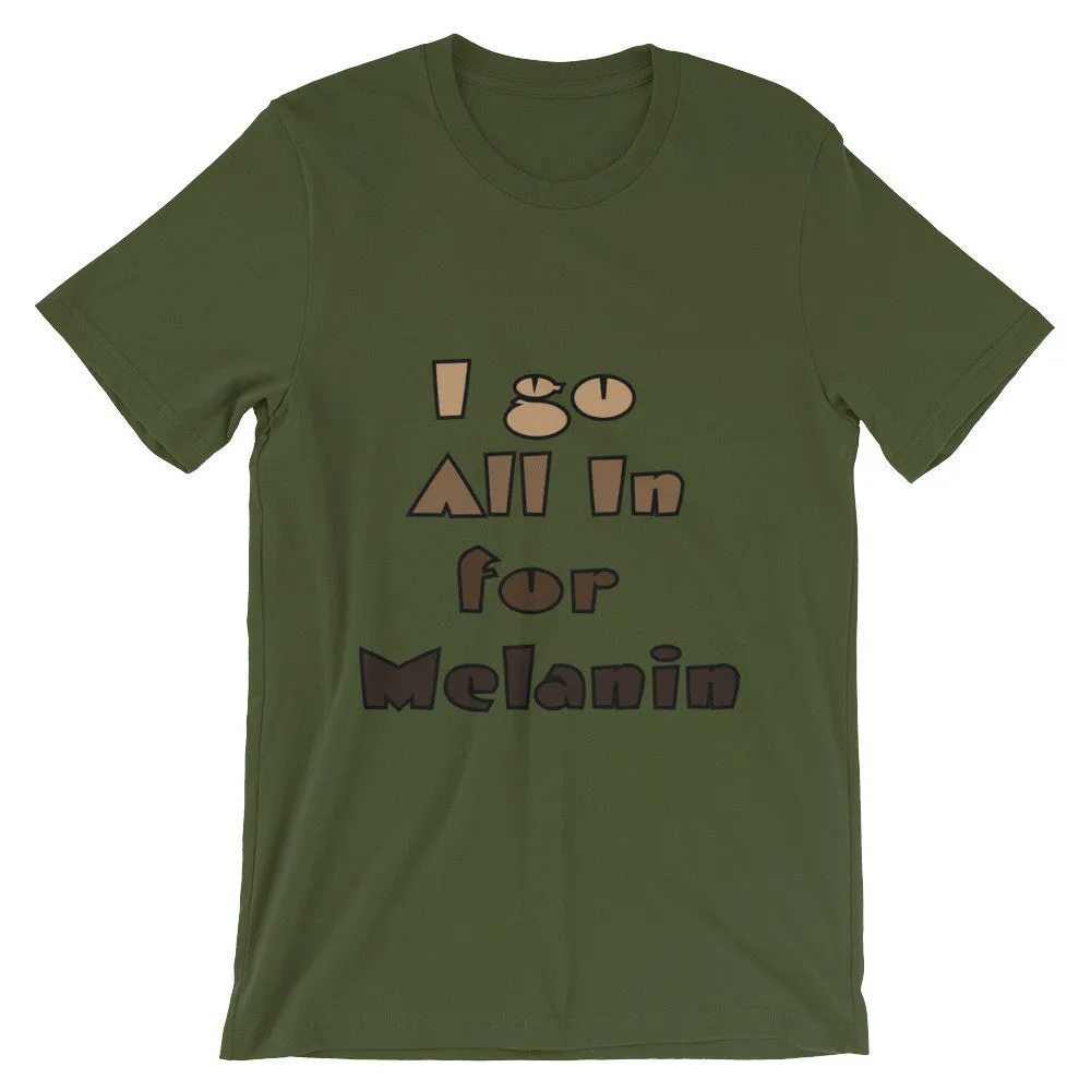 Unisex short sleeve Melanin t-shirt