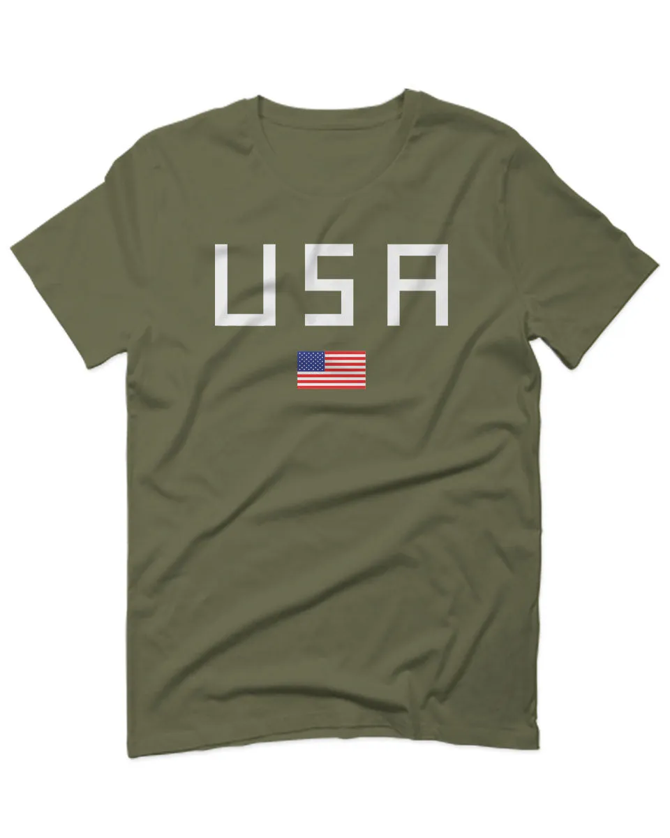 USA American Flag United States of America Patriotic  For men T Shirt