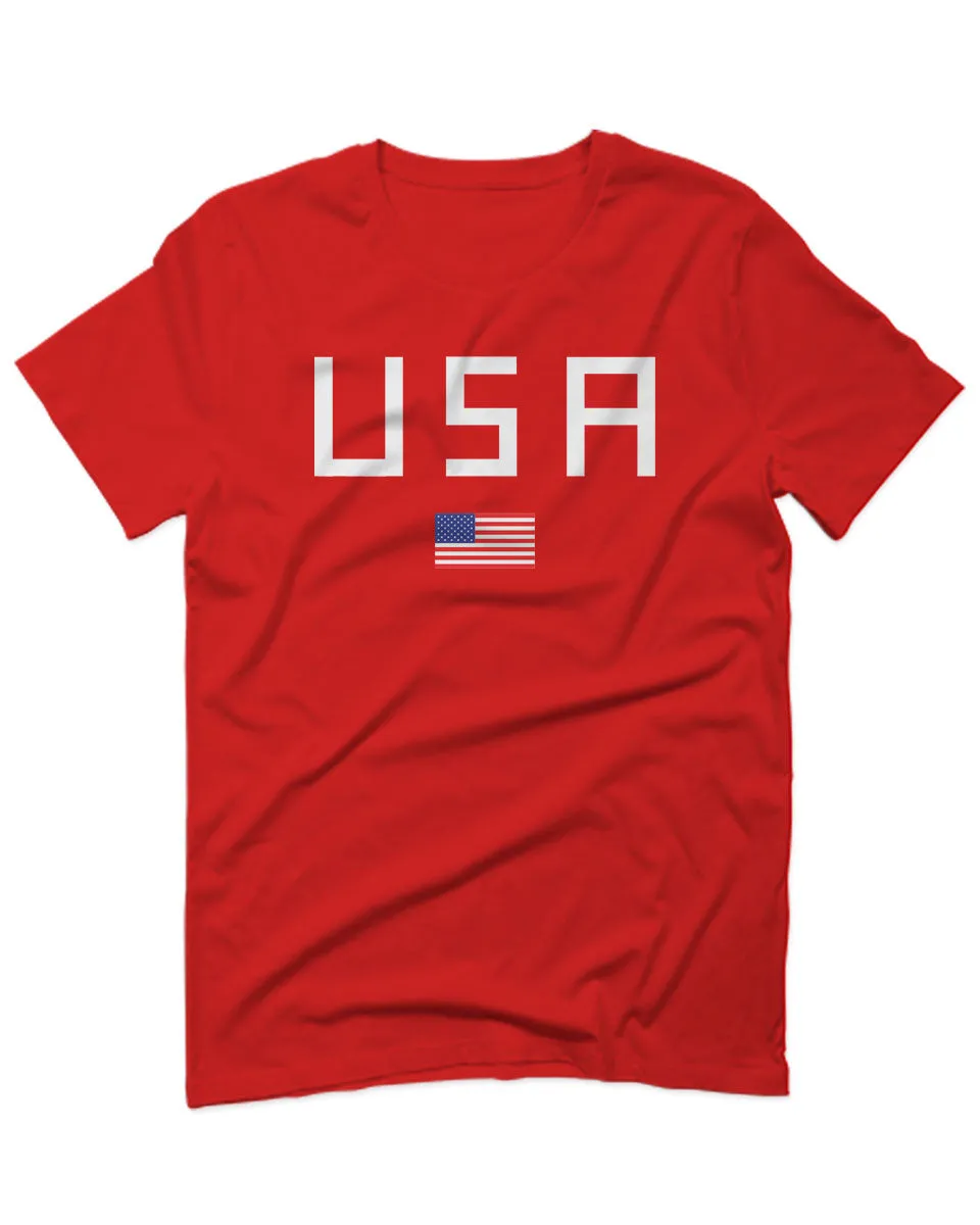 USA American Flag United States of America Patriotic  For men T Shirt
