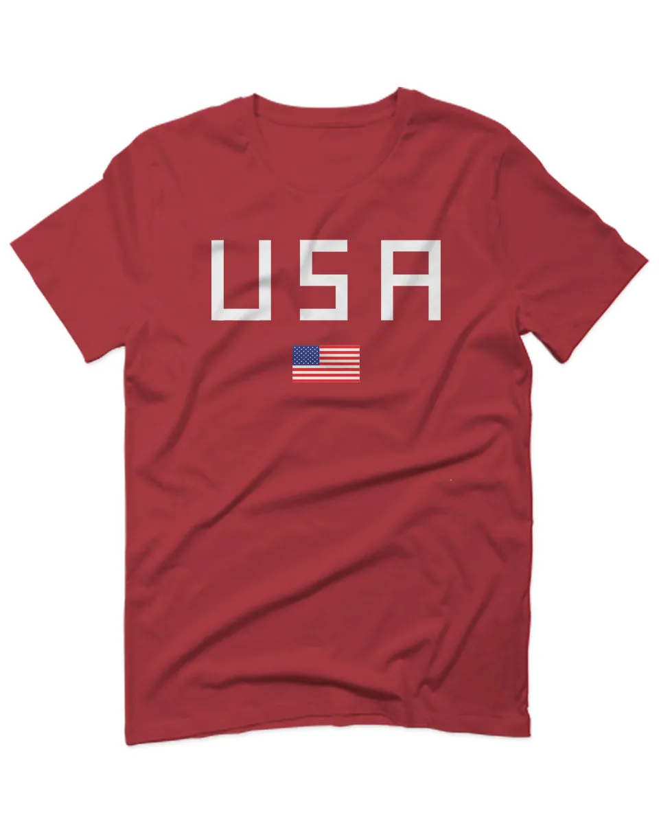 USA American Flag United States of America Patriotic  For men T Shirt