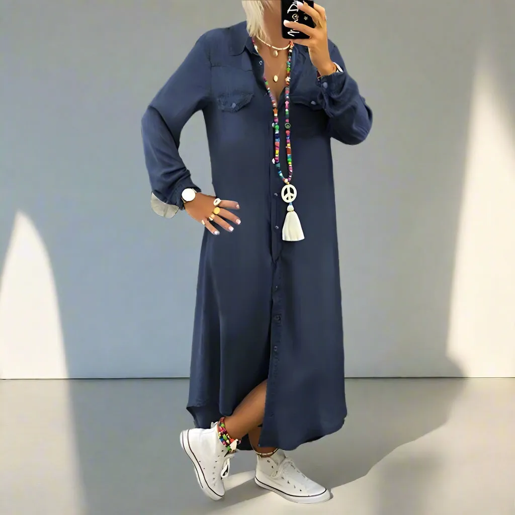 VANESA - COMFORTABLE BREATHABLE DENIM DRESS