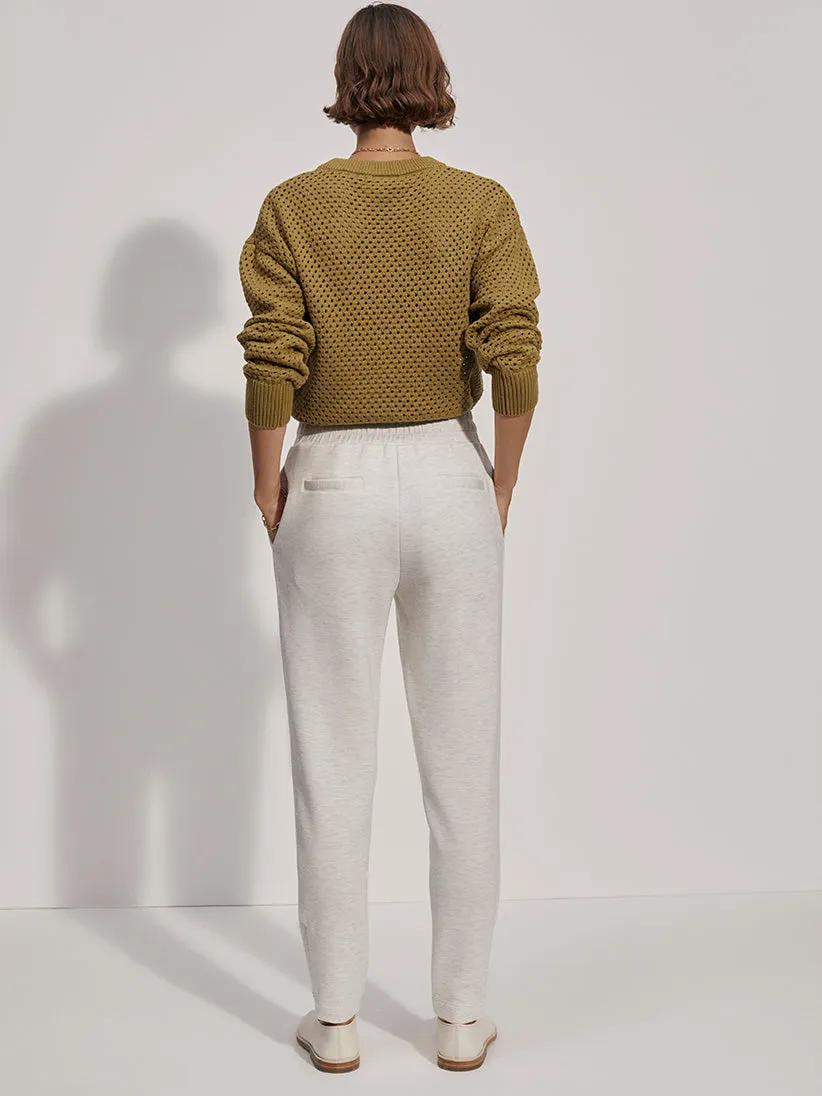 Varley Slim Zip Hem Pant Ivory Marl