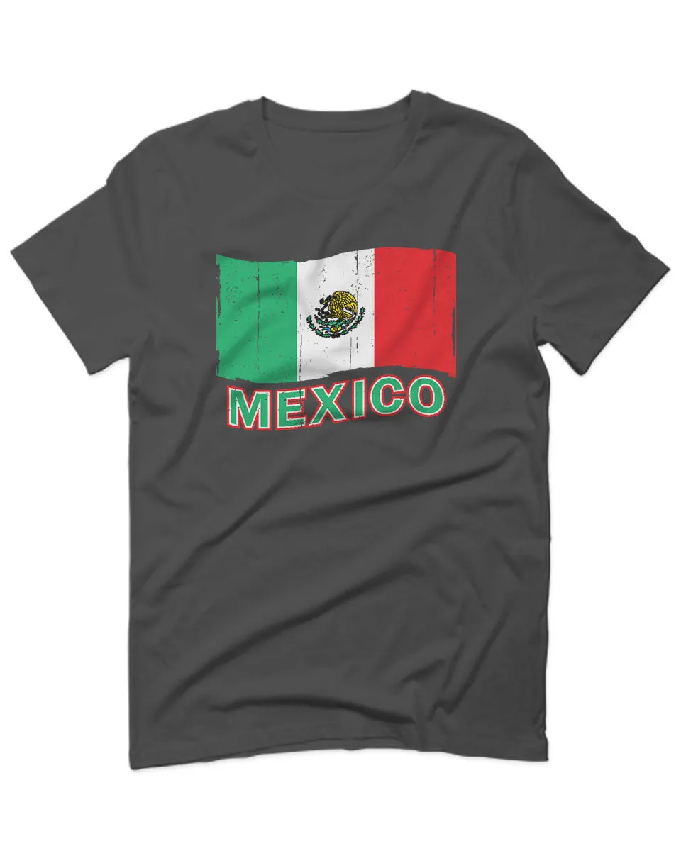 VICES AND VIRTUESS Distressed Bandera Mexico Mexican Flag Coat of arms For men T Shirt