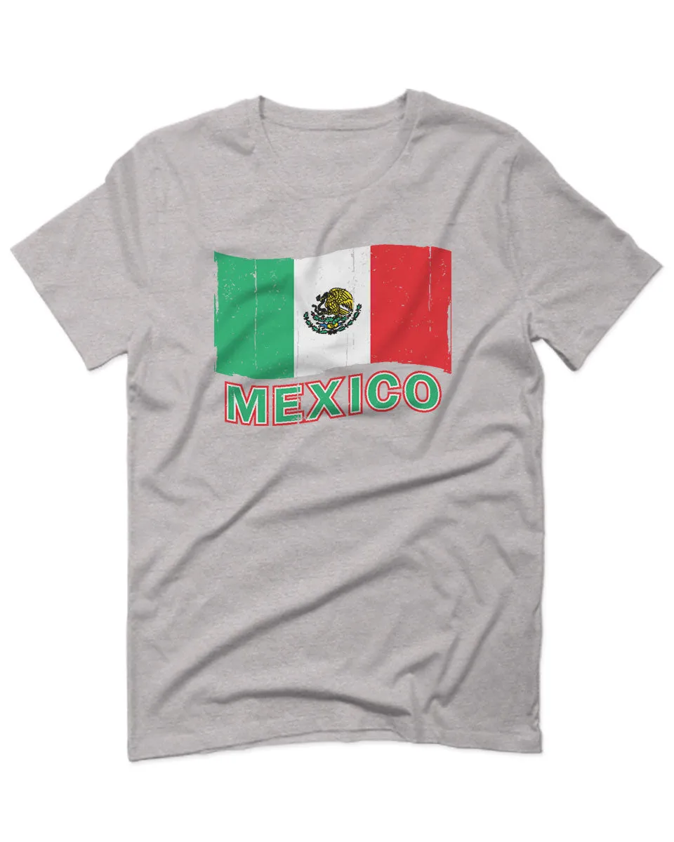 VICES AND VIRTUESS Distressed Bandera Mexico Mexican Flag Coat of arms For men T Shirt