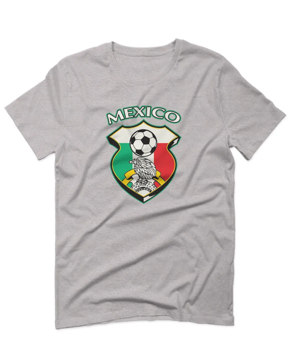 VICES AND VIRTUESS Escudo Mexicano Futbol Mexico Mexican Football Shield For men T Shirt