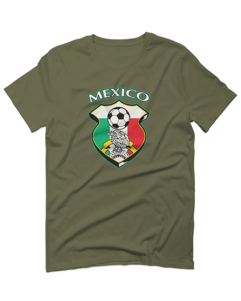 VICES AND VIRTUESS Escudo Mexicano Futbol Mexico Mexican Football Shield For men T Shirt