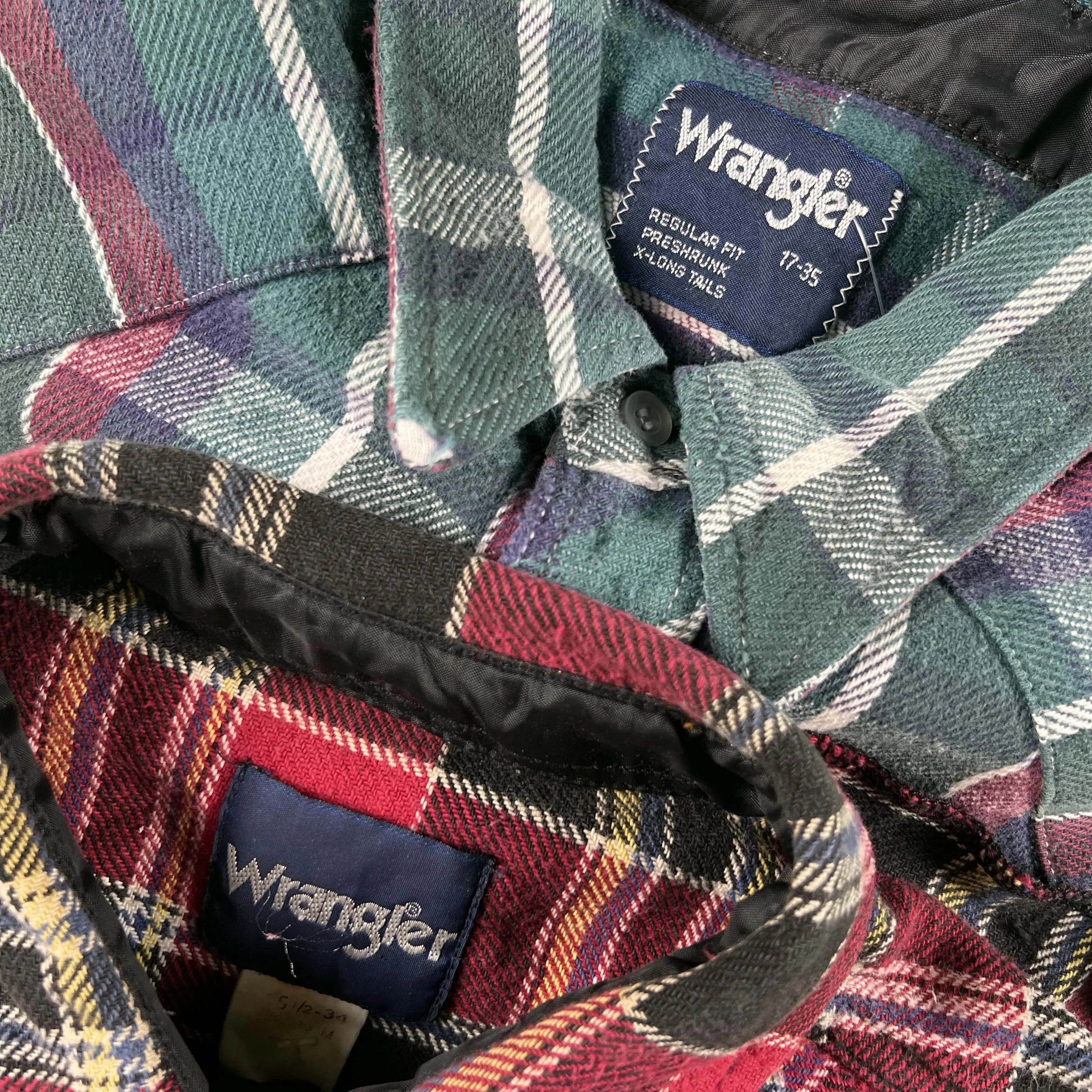 Vintage 100% Cotton Wrangler Flannels- SELECT SHIRT