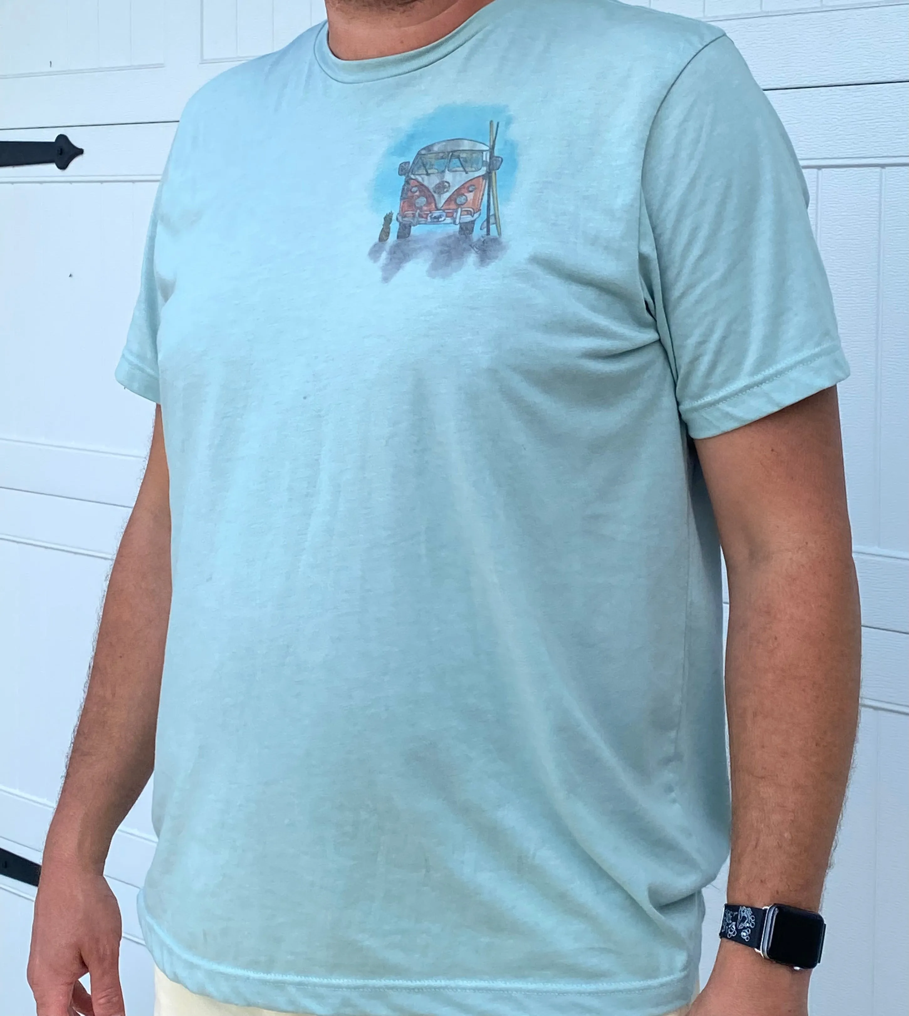 Vintage Beach Van T-Shirt - Cotton Blend