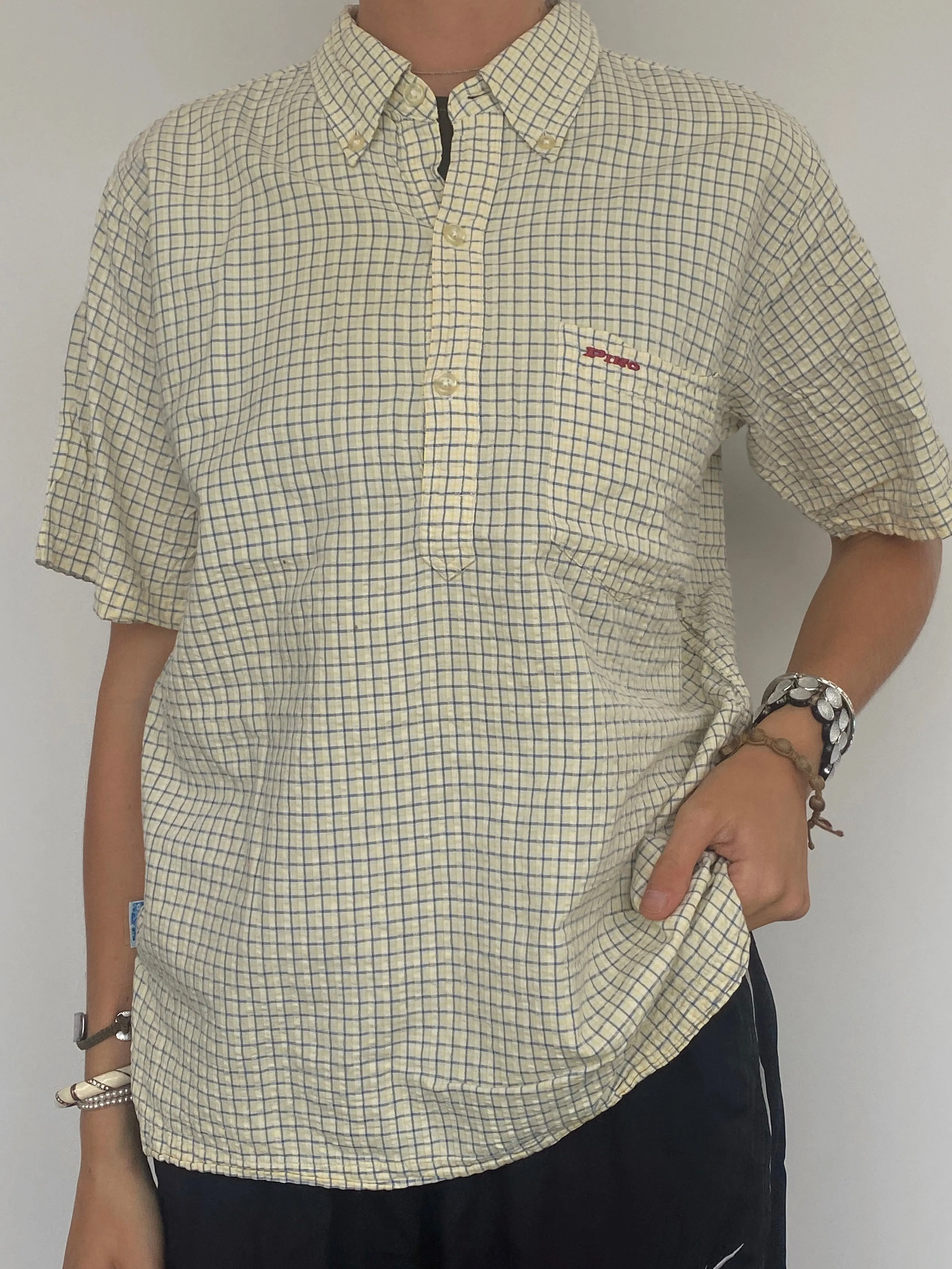 VINTAGE CHECK SHIRT LARGE