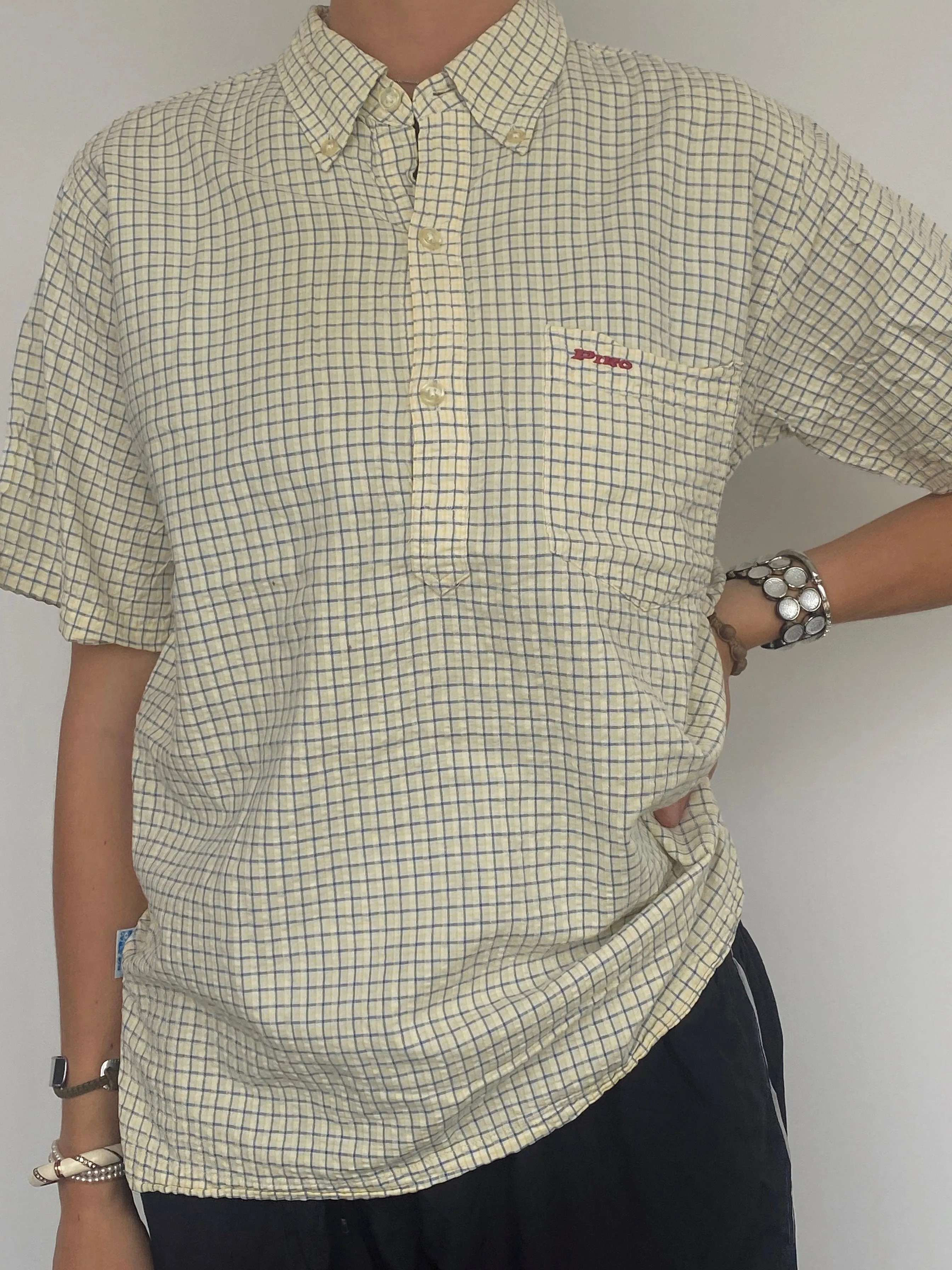 VINTAGE CHECK SHIRT LARGE