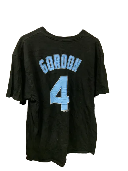 Vintage MLB Kansas City Royals Gordon 4 Black T-Shirt X-Large