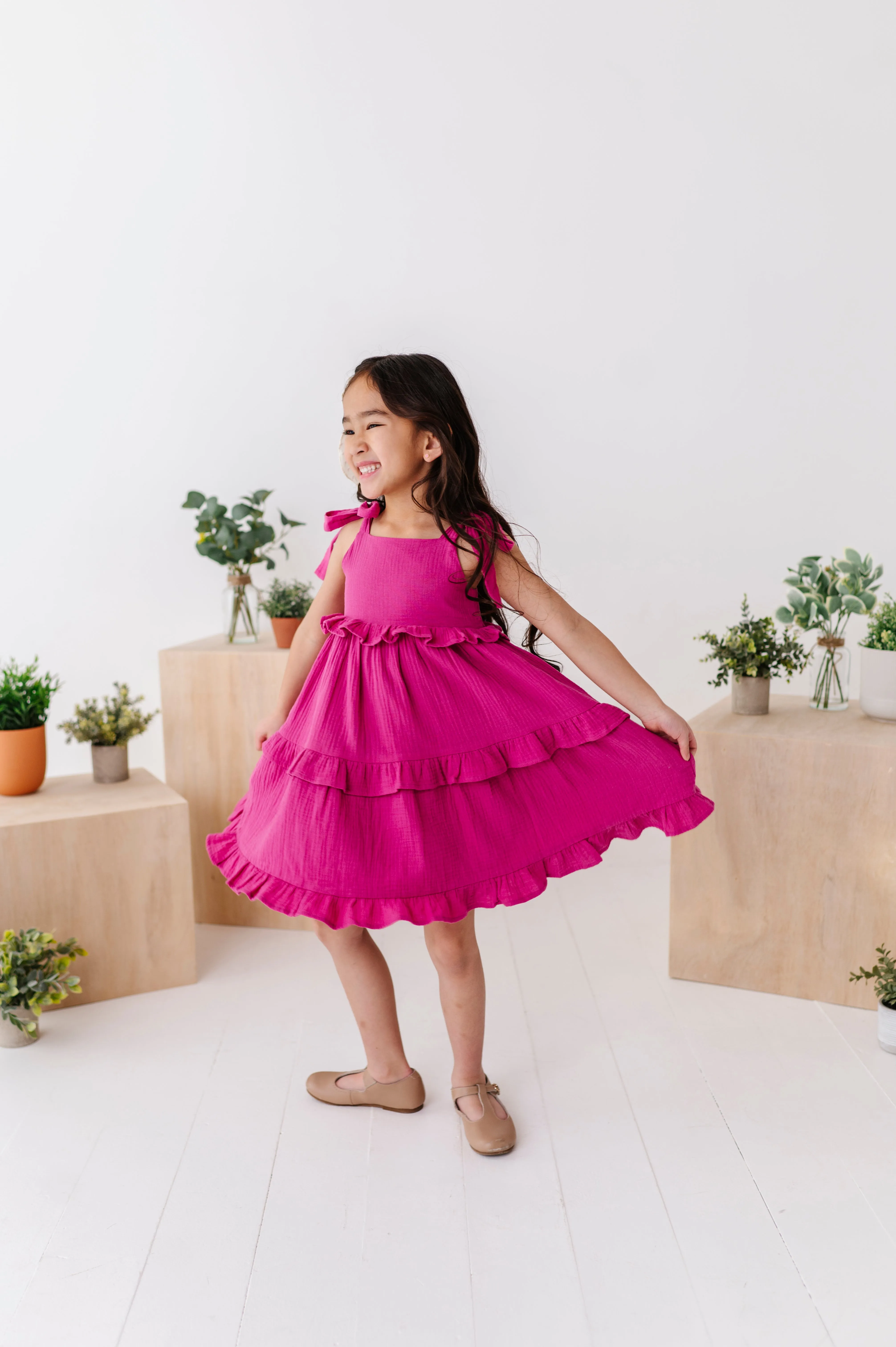 Violet Tulip | Ruffle Strappy Twirl Dress