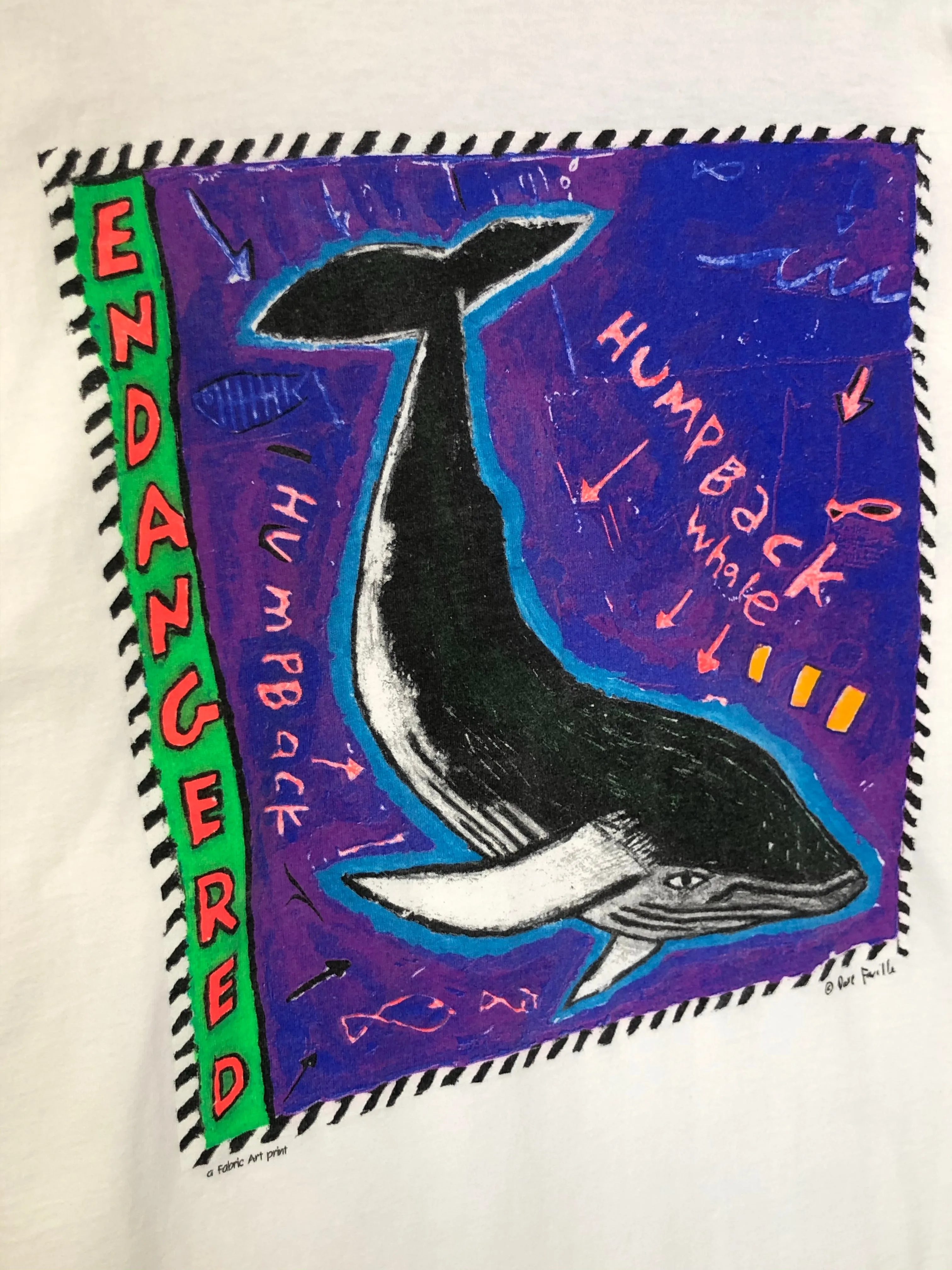 VTG Endangered Humpback Whale Art Tee (L and XL)