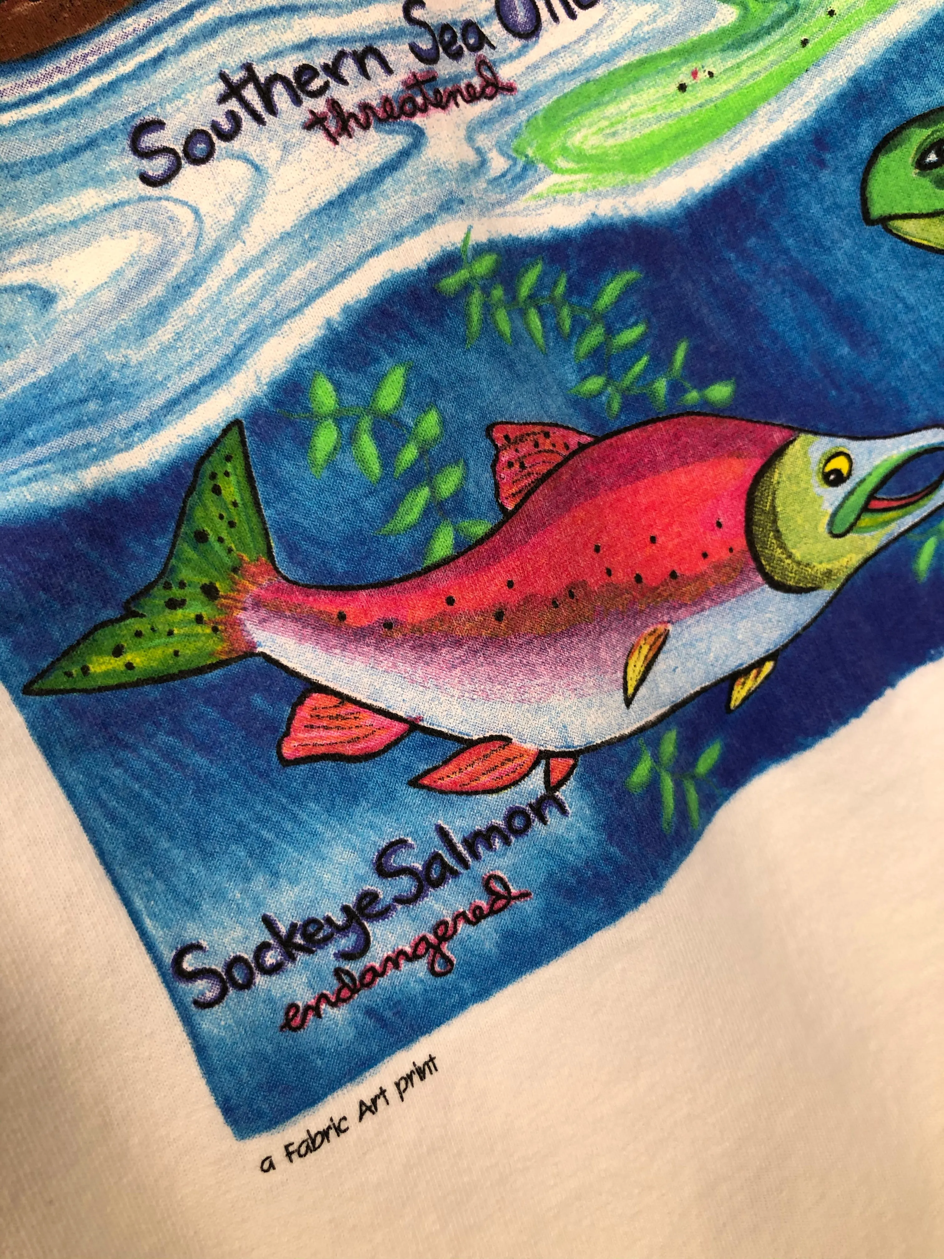 VTG Ocean Live & Let Live Art Tee (L)