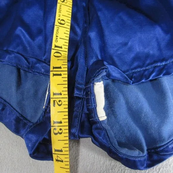 Vtg Skinner Basketball Shorts Womens XS Royal Blue Satin Silky Elastic Waist 70s