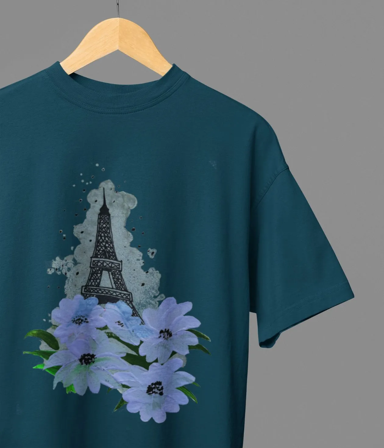 Whispers Of Paris - Oversized Classic T-Shirt - Dark