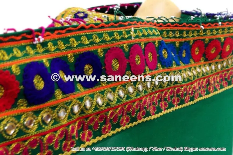 White Color Afghan Persian Dress Frock