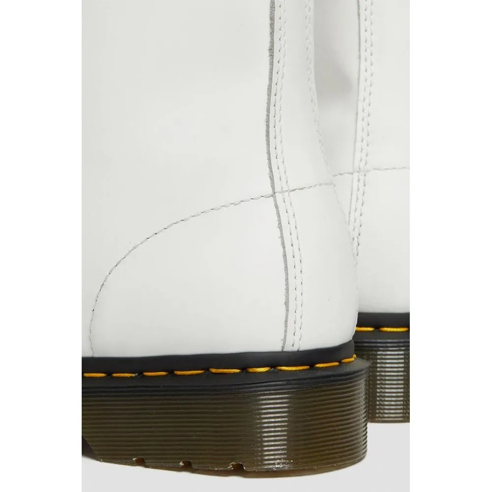 White Leather Boot