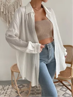 White Textured Shirt