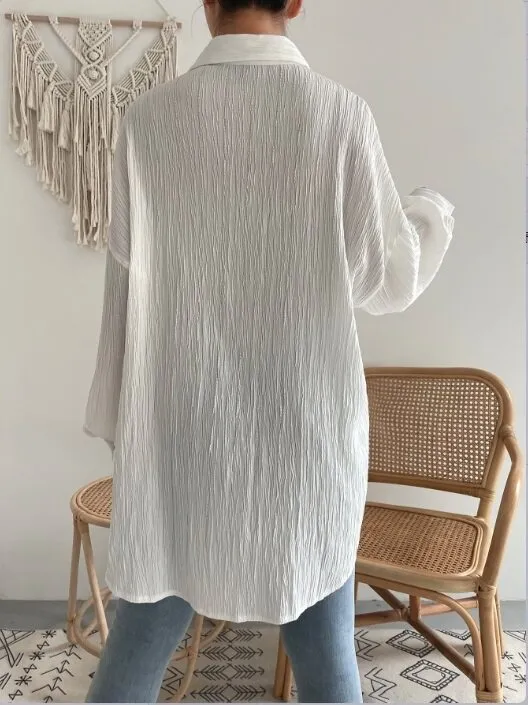 White Textured Shirt