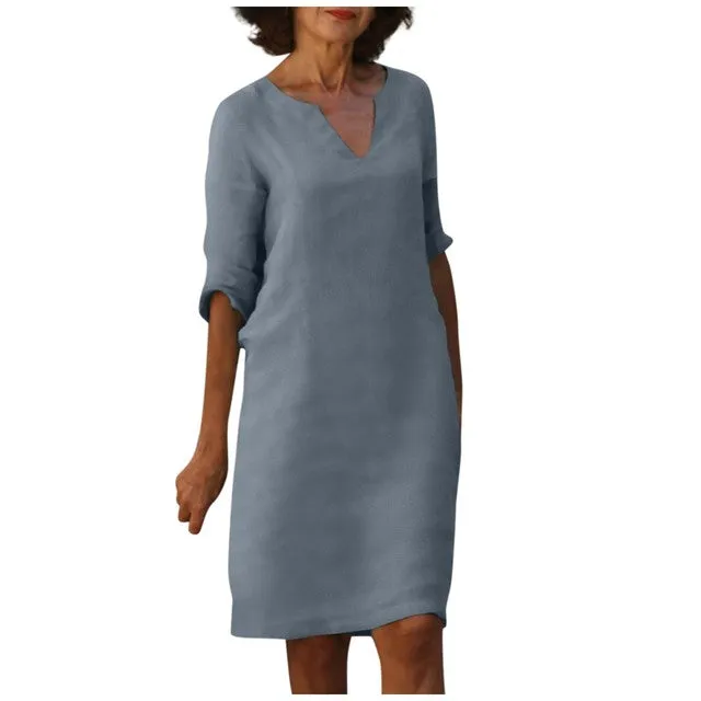 WINONA | SUMMER DRESS WITH V-NECK