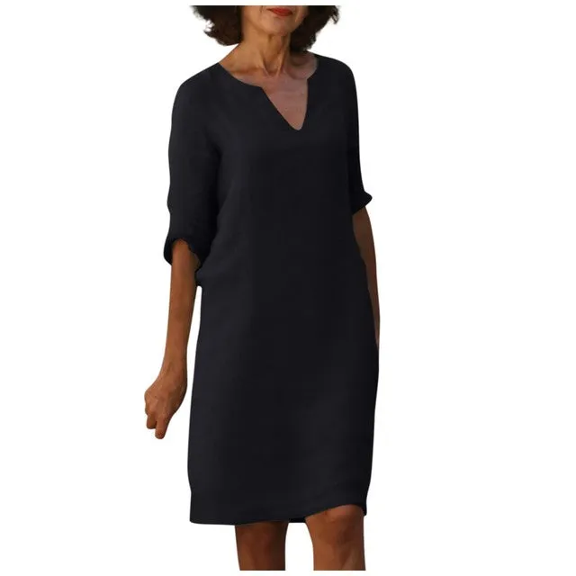 WINONA | SUMMER DRESS WITH V-NECK