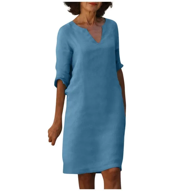 WINONA | SUMMER DRESS WITH V-NECK