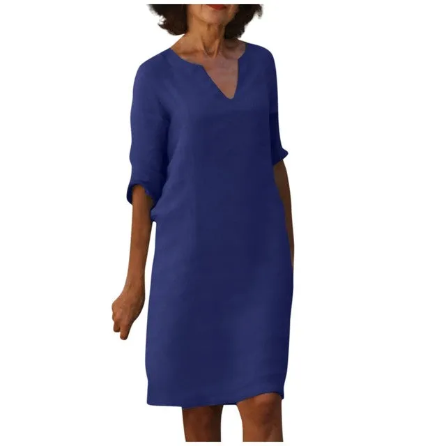WINONA | SUMMER DRESS WITH V-NECK