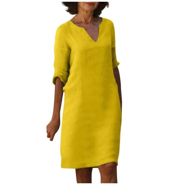 WINONA | SUMMER DRESS WITH V-NECK