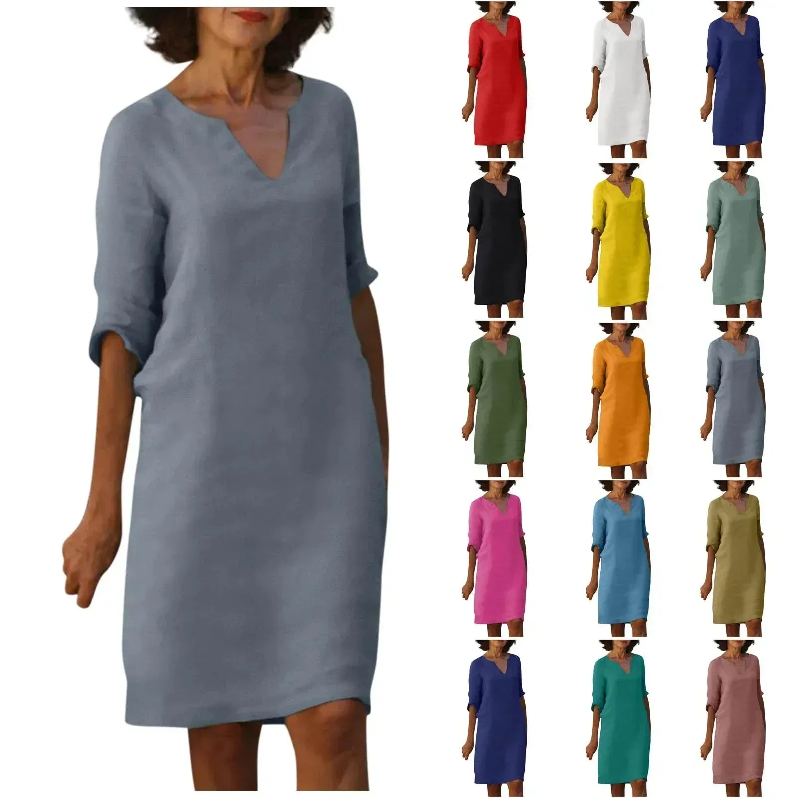 WINONA | SUMMER DRESS WITH V-NECK