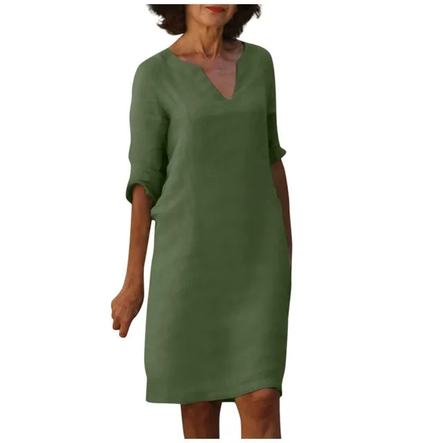 WINONA | SUMMER DRESS WITH V-NECK