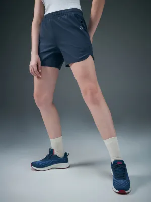 Women Solid Regular Fit Shorts with TS FLEXI