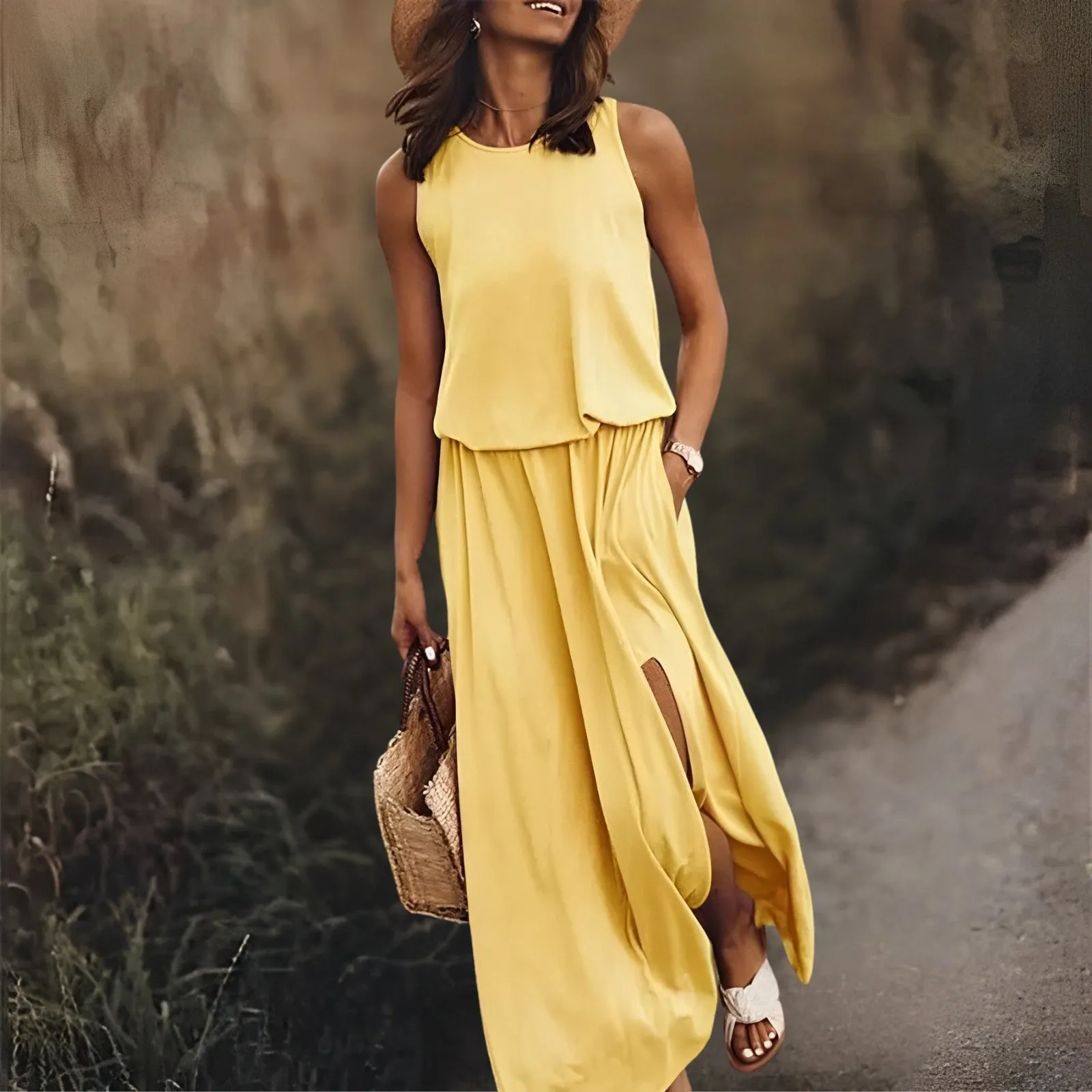 Women's Elegant Colorful Dress - Stylish Design for Any Occasion