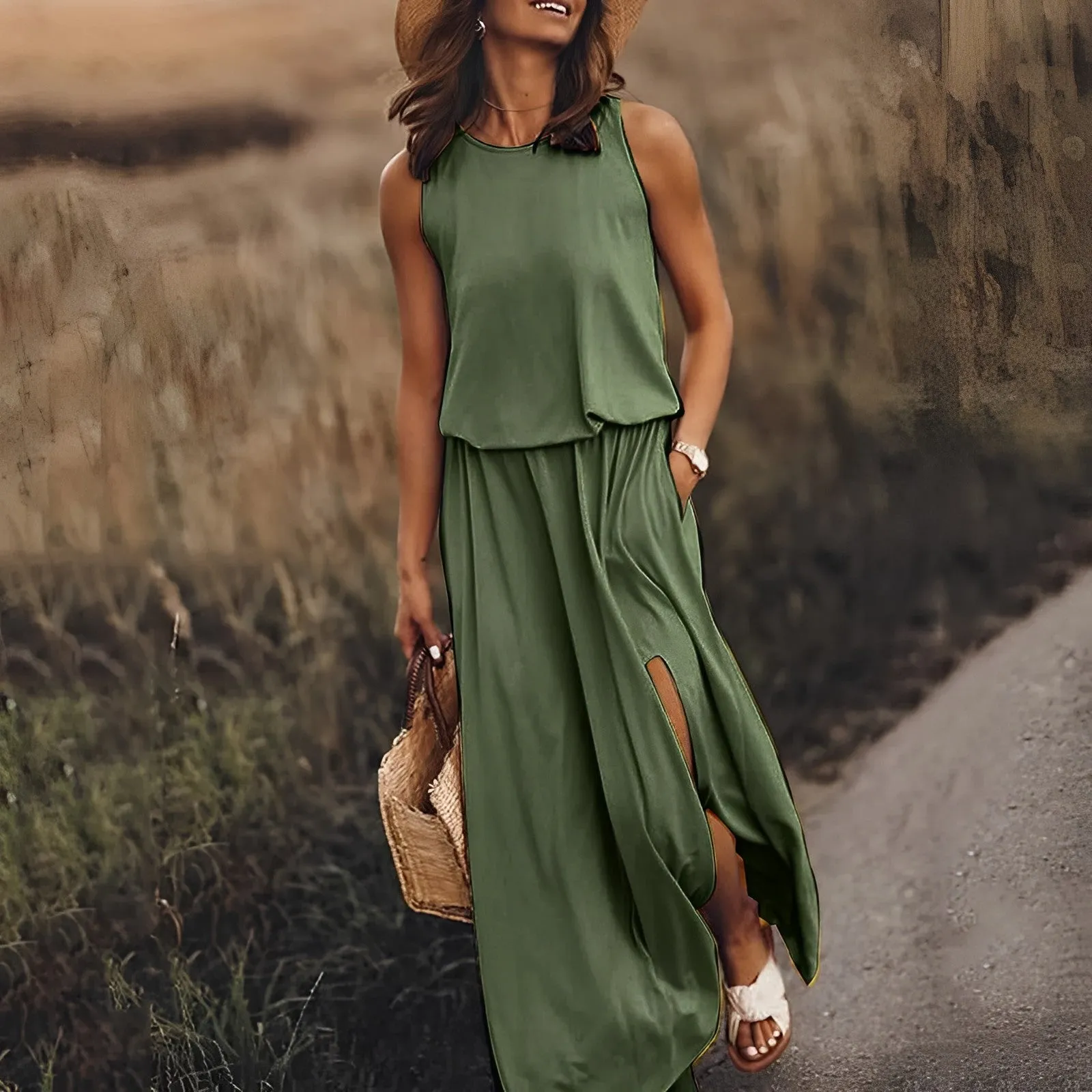 Women's Elegant Colorful Dress - Stylish Design for Any Occasion