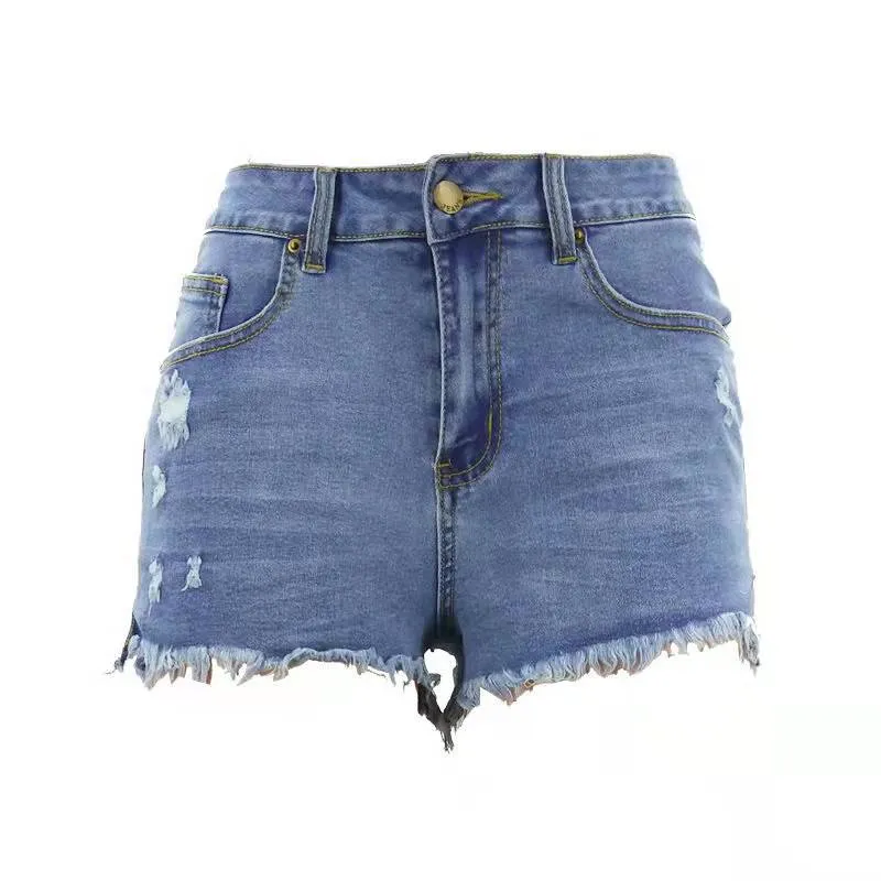 Women’s Frayed Hem Denim Shorts